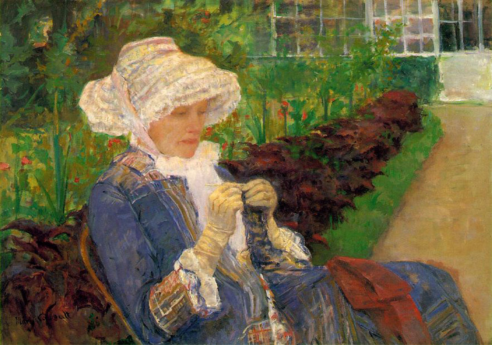 Mary Cassatt - Lydia fazendo crochê